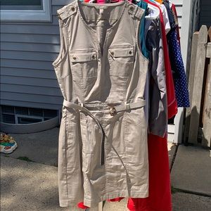 Khaki Summer Dress- Sleeveless